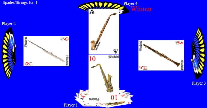 Notes-Spades-Bid-Whist-card-game-music-STEM-flute-bass-clarinet-clarinet-saxophone-numbers-words-on-card-blue-background